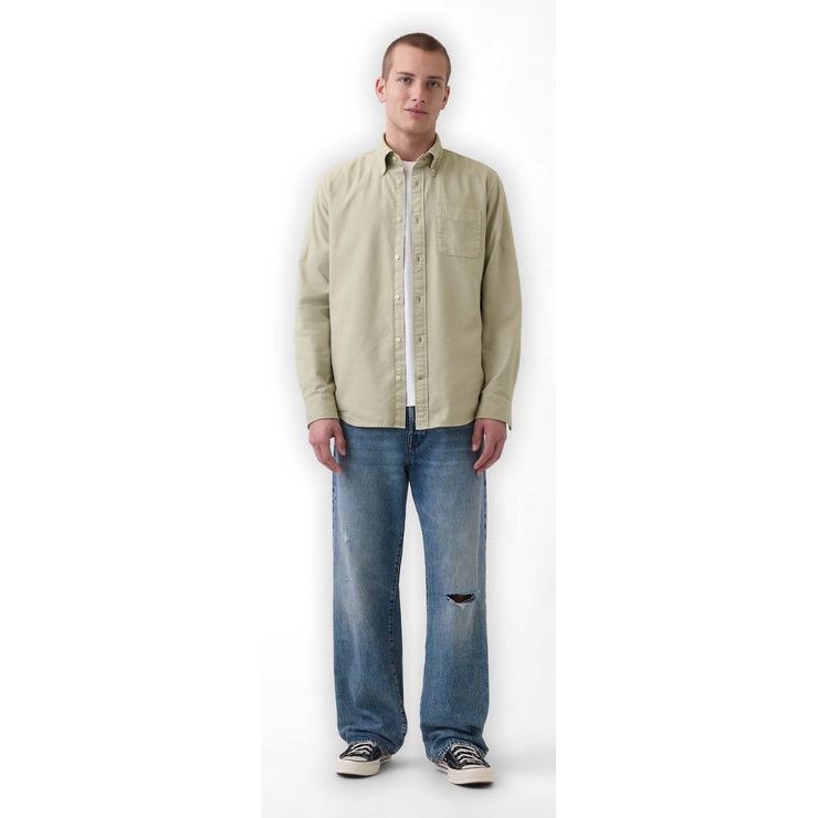 GAP 847912-05 Košile Oxford Shirt Béžová