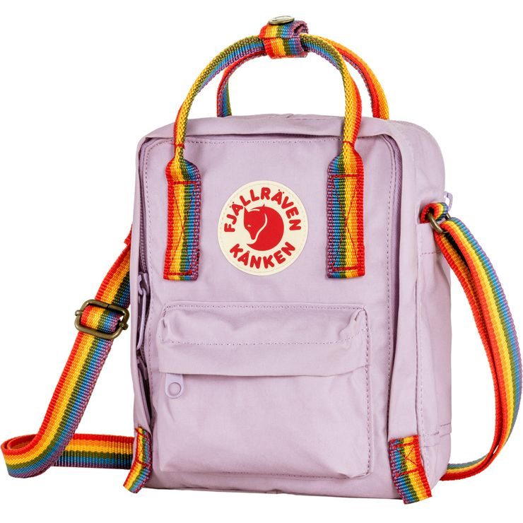 FJÄLLRÄVEN Kånken Rainbow Sling Pastel Lavender-Rainbow