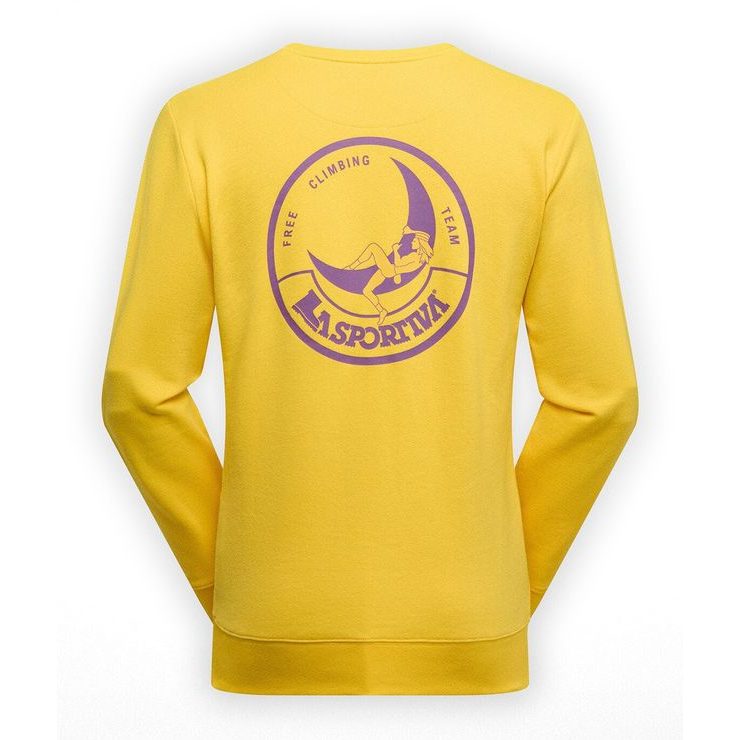 LA SPORTIVA Climbing on the Moon Sweatshirt M Giallo/Viola