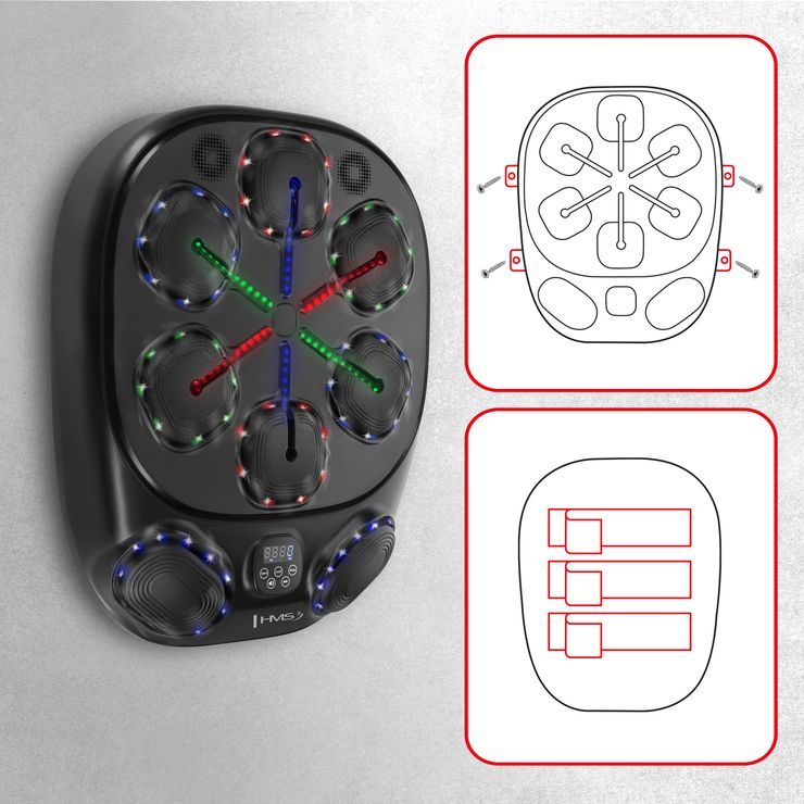 HMS TB10 s LED, Bluetooth a rukavicemi (Music Boxing Machine)