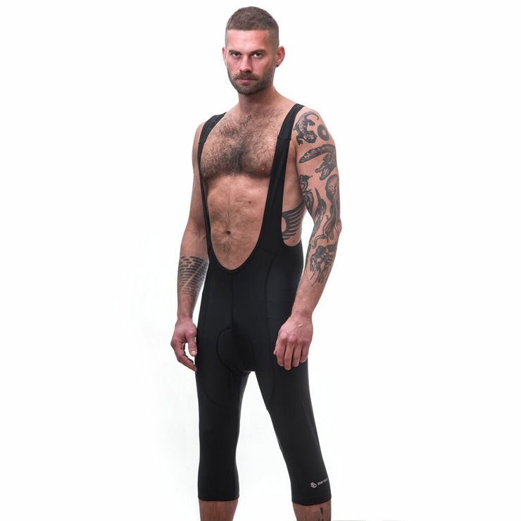 SENSOR CYKLO ENTRY pánské kalhoty se šlemi 3/4 true black
