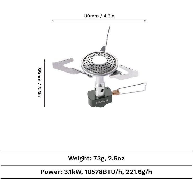 FIRE MAPLE Buzz Portable Backpacking Stove