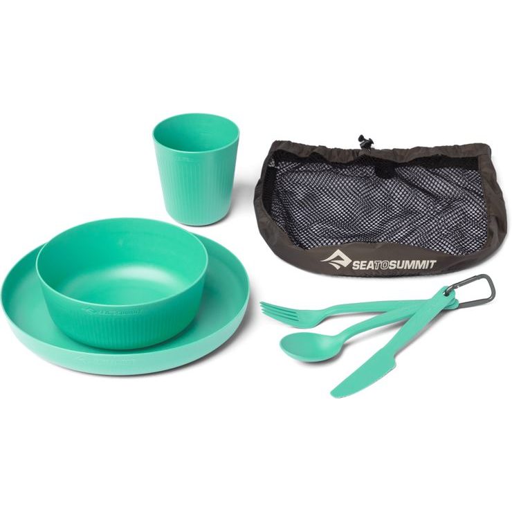 SEA TO SUMMIT Camp Dinnerware Set w/ Mesh Sack - [6 Piece Cabbage Cabbage