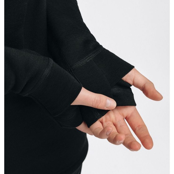ACLIMA FleeceWool V2 Polo w/ zip W's Jet Black