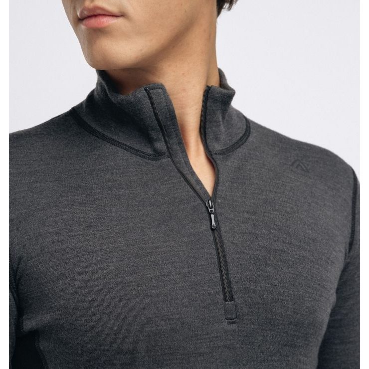 ACLIMA WarmWool mockneck M's Marengo/Jet Black