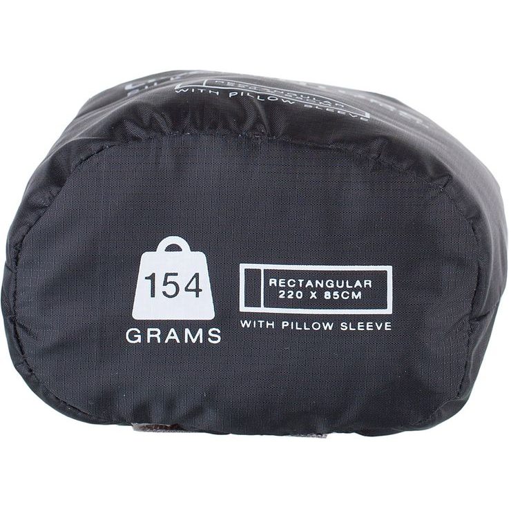 LIFEVENTURE Silk Sleeping Bag Liner black rectangular