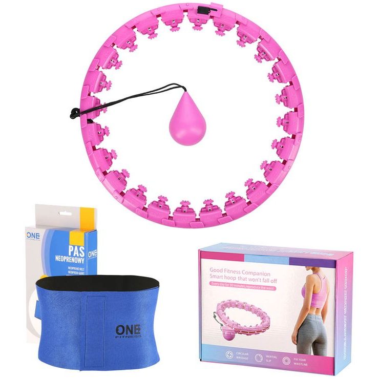 HMS Masážní hula hoop FH01 se závažím fialová