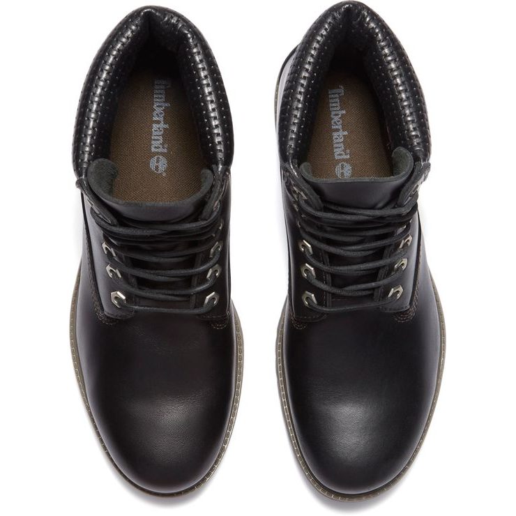TIMBERLAND 6 Inch Premium WP Boot Black F Grain W Dk Brown