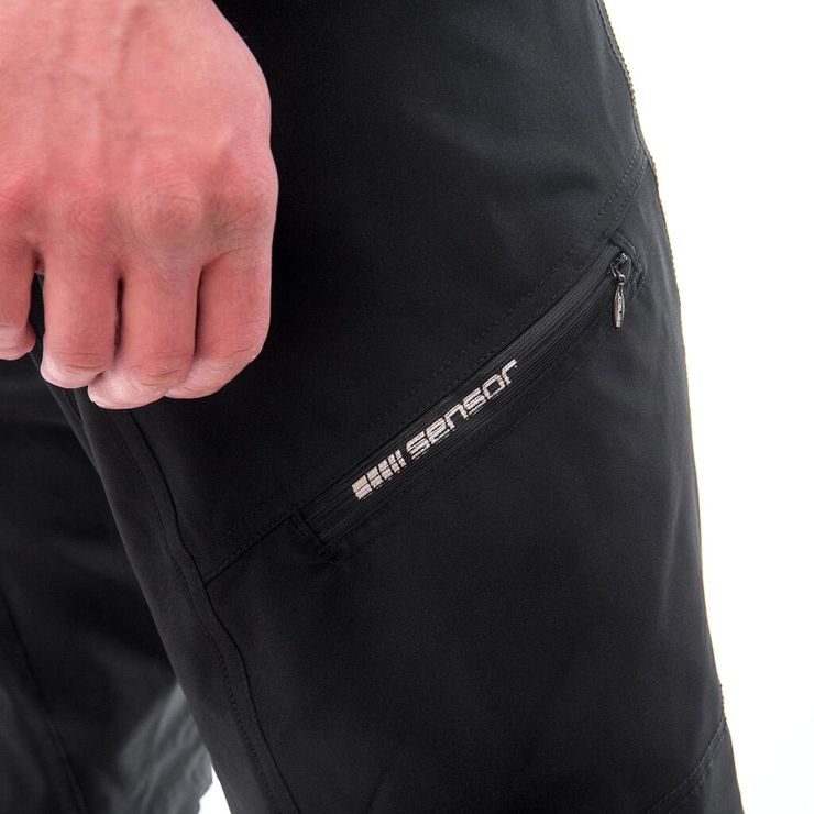SENSOR HELIUM LITE MEN'S SHORT LOOSE TROUSERS TRUE BLACK