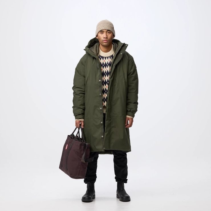 FJÄLLRÄVEN Övik GTX Padded Parka M Suede Brown