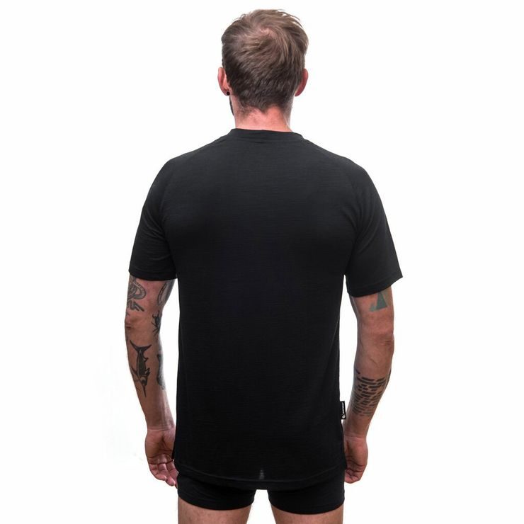 SENSOR MERINO AIR PT SUMMIT pánské triko kr.rukáv černá