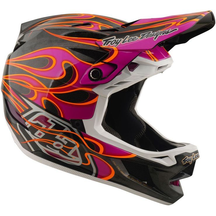 TROY LEE DESIGNS D4 CARBON MIPS TORCHED CARBON / MAGENTA