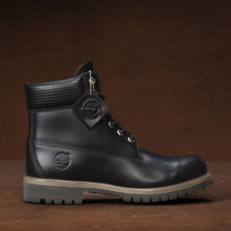 TIMBERLAND 6 Inch Premium WP Boot Black F Grain W Dk Brown