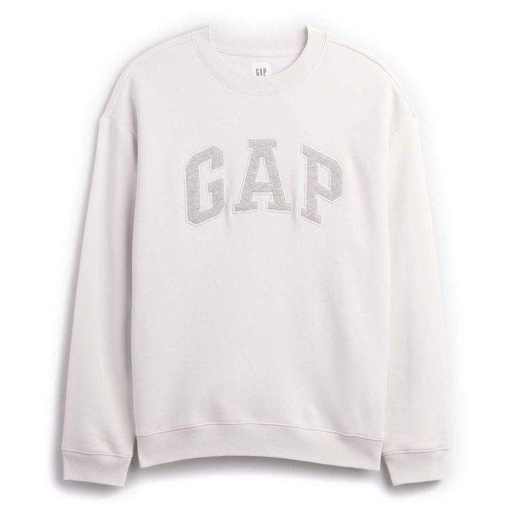 GAP 898181-03 Mikina s logem Unisex Bílá