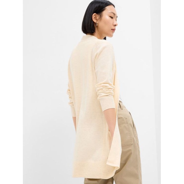 GAP 723850-03 Dlouhý kardigan Béžová