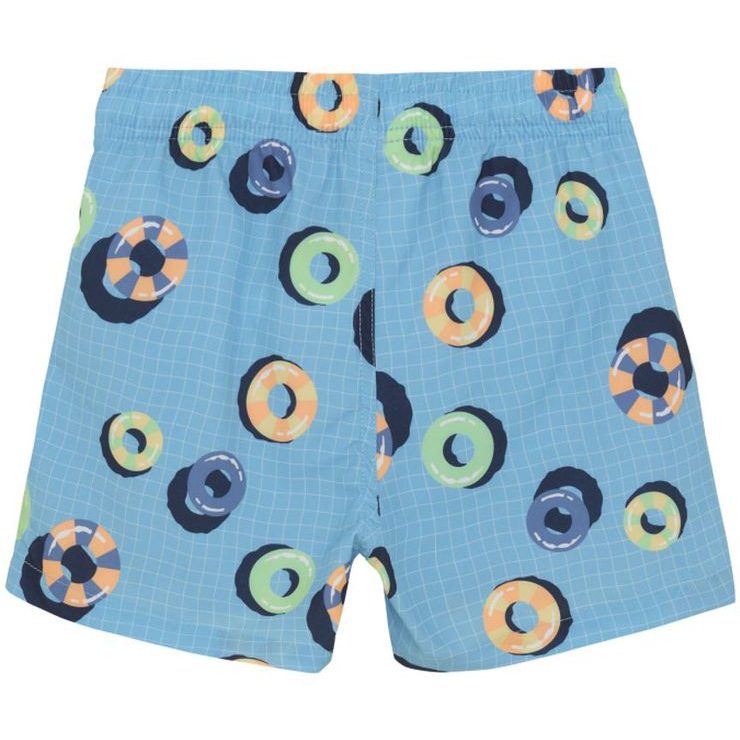 COLOR KIDS Swim Shorts, AOP-7452-River Blue