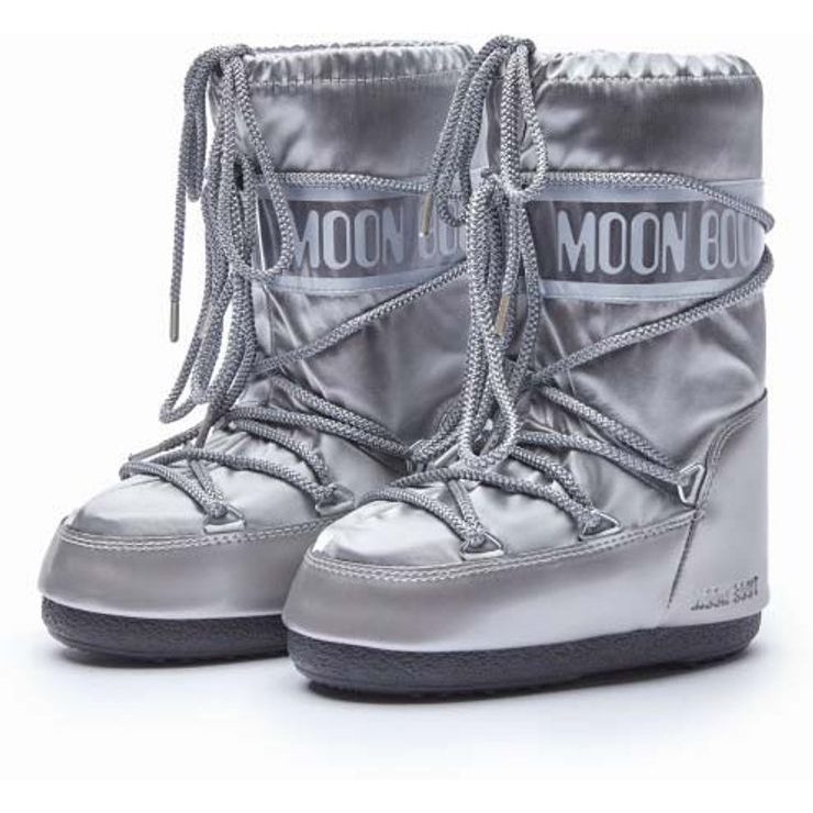MOON BOOT ICON GLANCE JR SILVER, 25/26