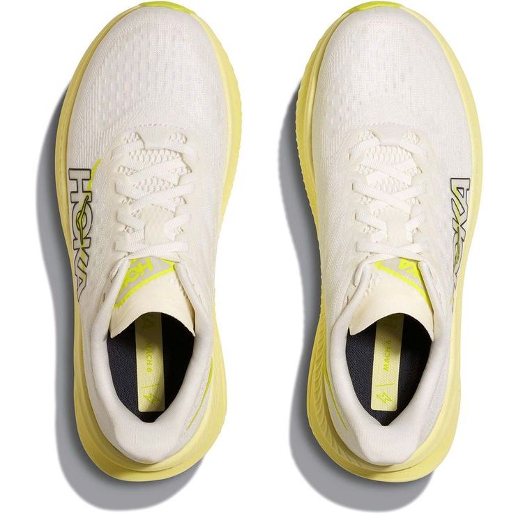 HOKA MACH 6 W WHITE/NEON CITRUS