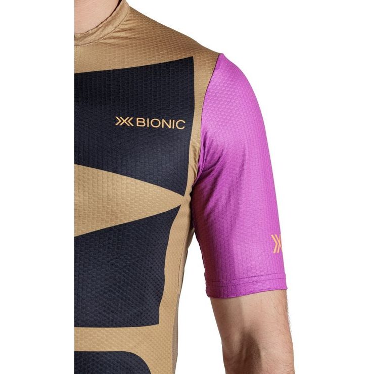 X-BIONIC COREFUSION GRAVEL JERSEY MEN MULTI COLOR/PEANUT BUTTER