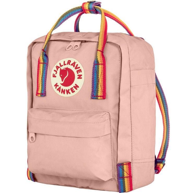 FJÄLLRÄVEN Kånken Rainbow Mini 7 Chalk Rose-Rainbow