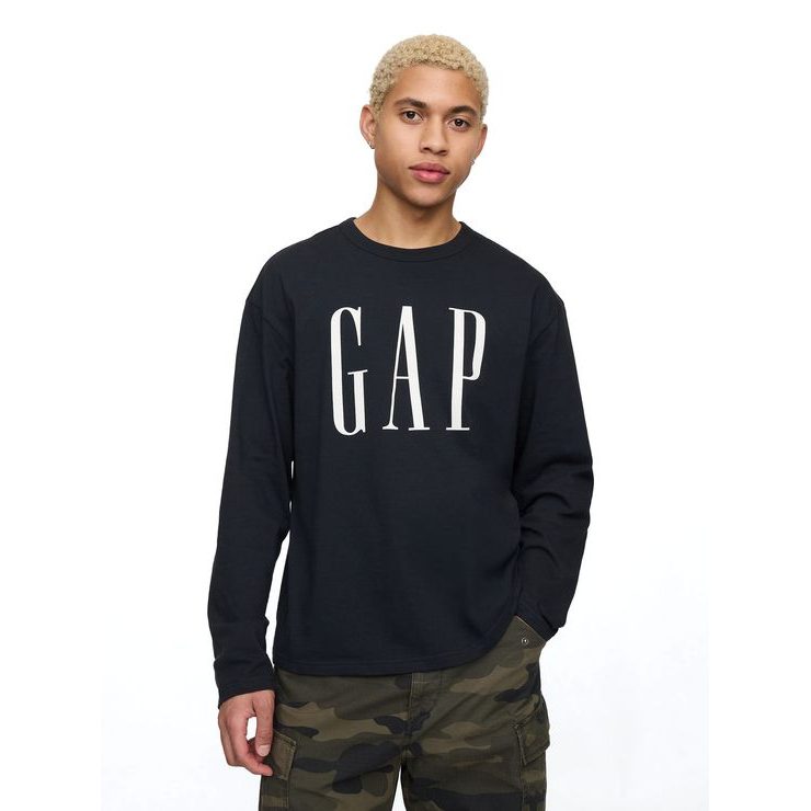 GAP Oversize tričko s logem Černá