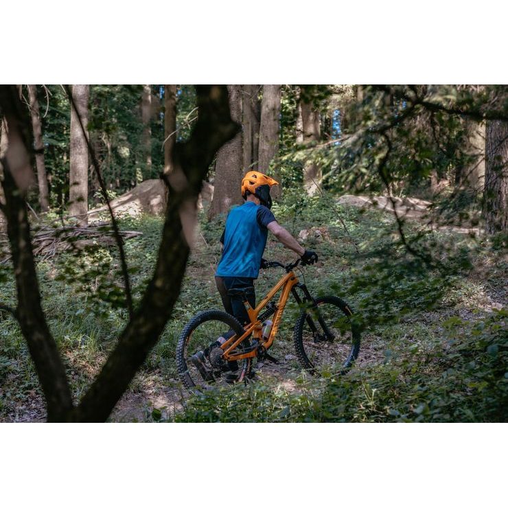 FORCE MTB RULES kr. rukáv, modrý