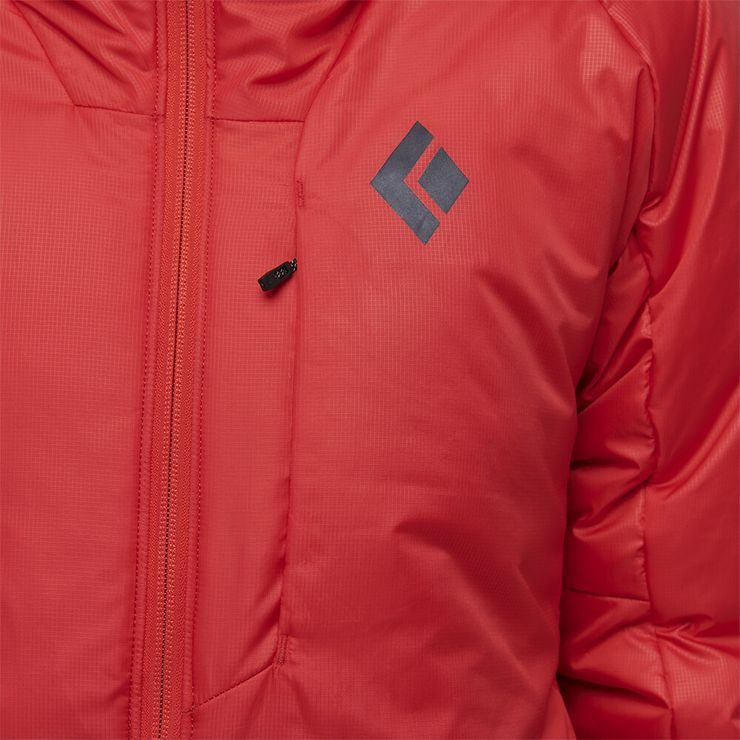 BLACK DIAMOND W BELAY PARKA Coral Red