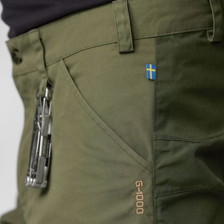 FJÄLLRÄVEN Greenland Trail Trousers M Laurel Green-Deep Forest