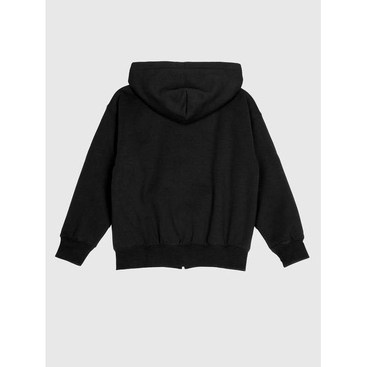 GAP 835289-00 Dětská zateplená sherpa mikina Černá