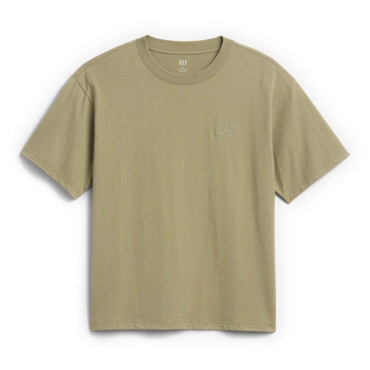 GAP 887948-00 Tričko s logem Vintage Soft Zelená
