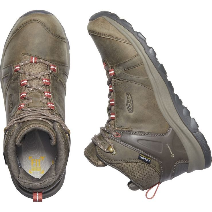 KEEN TERRADORA II LEATHER MID WP W brindle/redwood