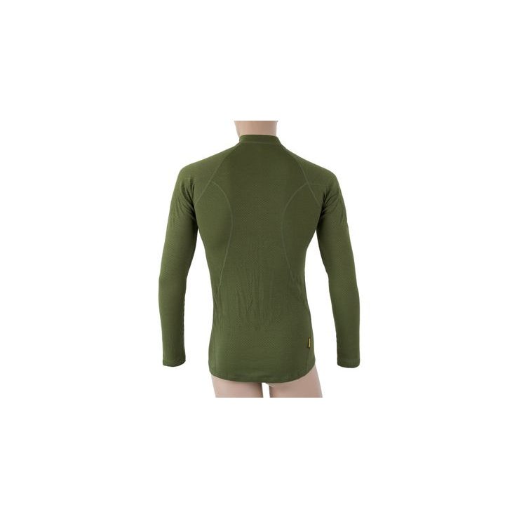 SENSOR MERINO DF pánské triko dl. rukáv safari