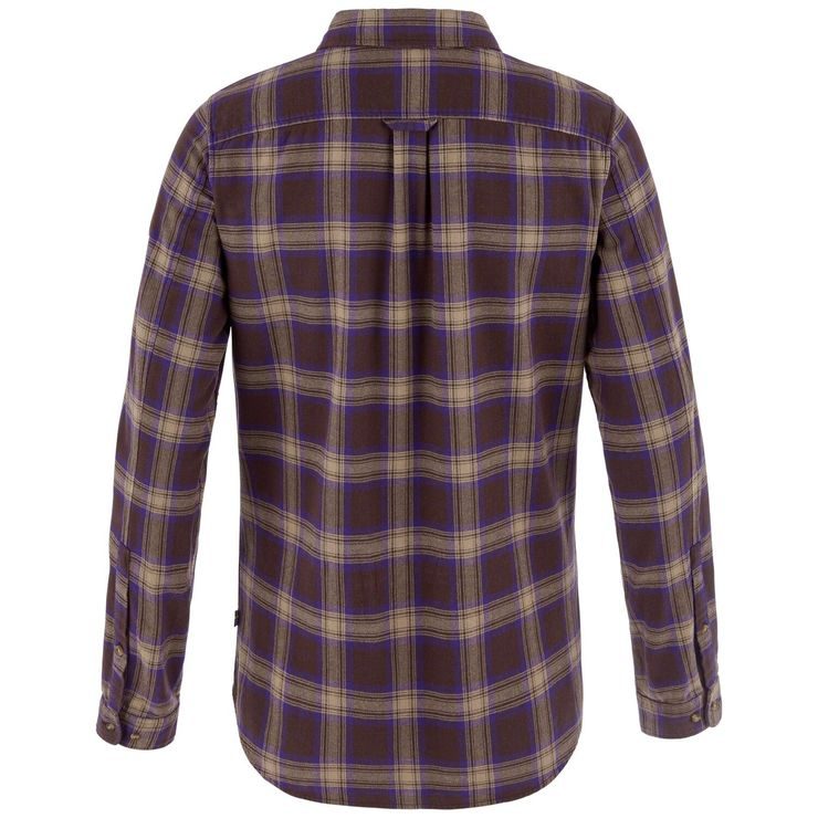 FJÄLLRÄVEN Övik Classic Flannel Shirt W Black Oak-Dark Violet