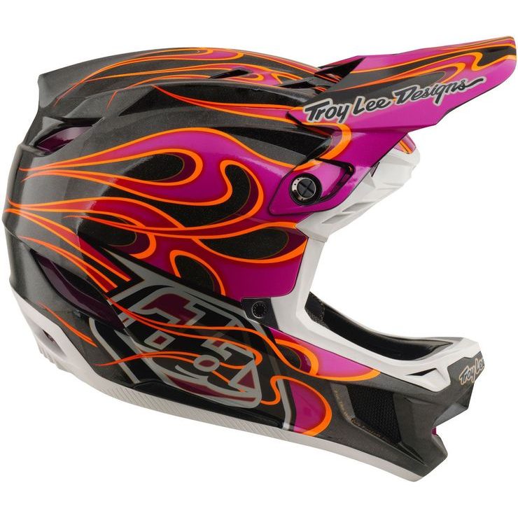 TROY LEE DESIGNS D4 CARBON MIPS TORCHED CARBON / MAGENTA