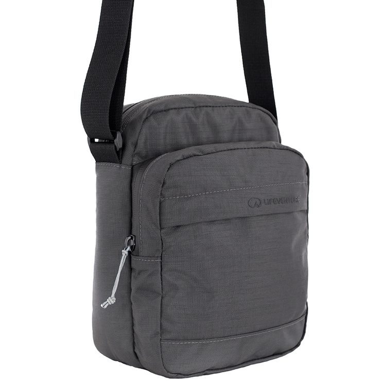 LIFEVENTURE RFiD Shoulder Bag Recycled, grey