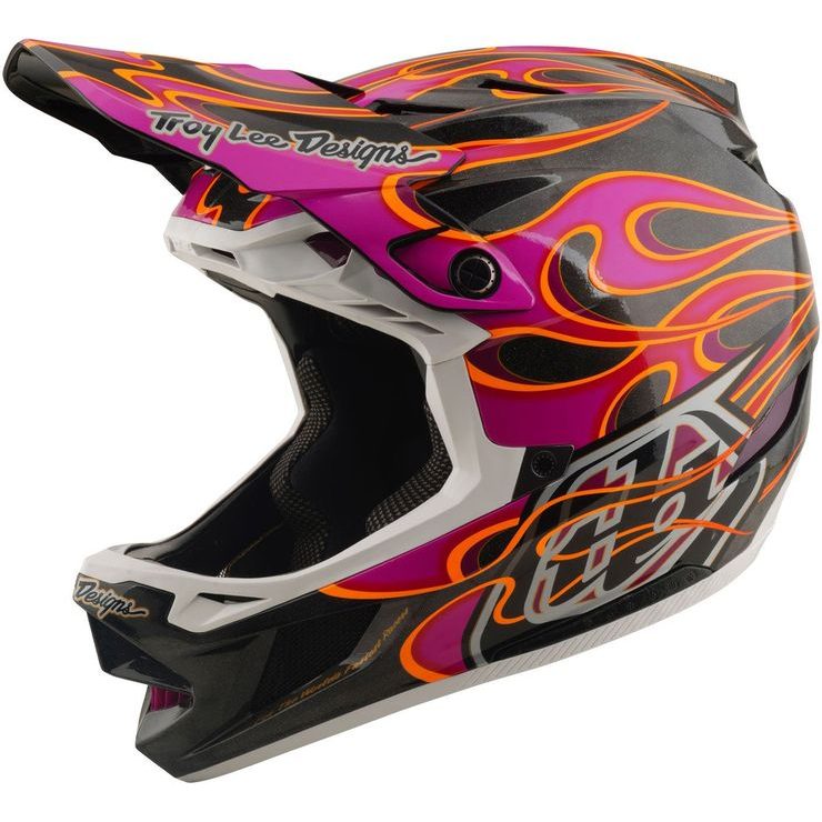 TROY LEE DESIGNS D4 CARBON MIPS TORCHED CARBON / MAGENTA