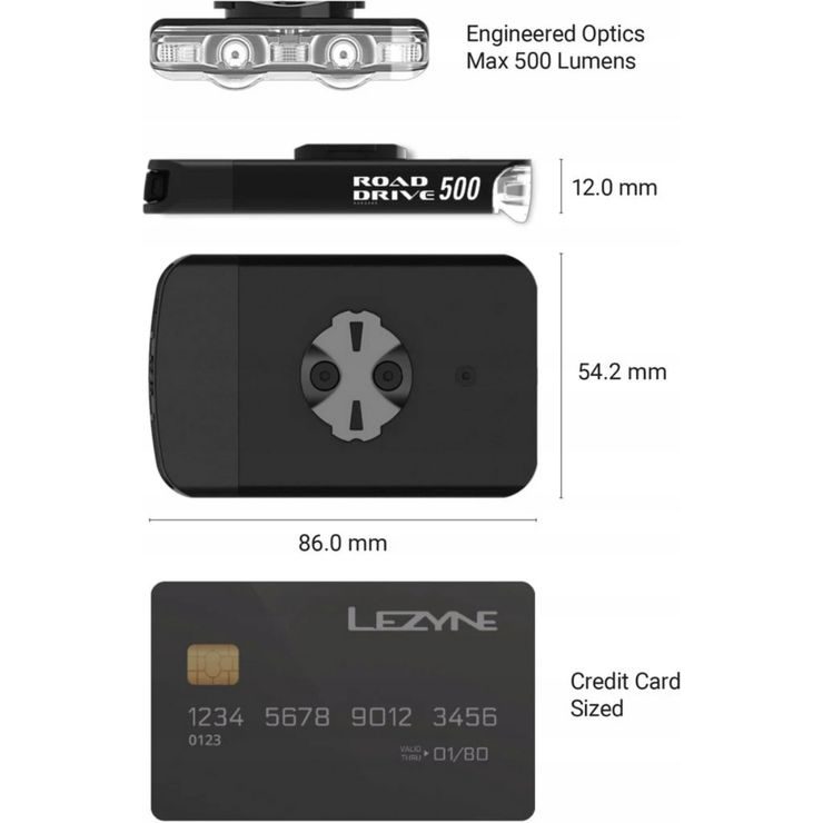 LEZYNE ROAD DRIVE 500 LOADED / SADDLE DRIVE 250