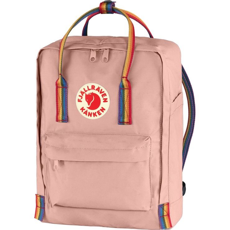 FJÄLLRÄVEN Kånken Rainbow 16 Chalk Rose-Rainbow