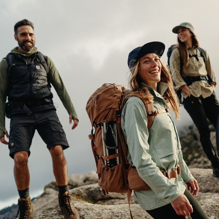FJÄLLRÄVEN Abisko Trail Stretch Trousers W Suede Brown