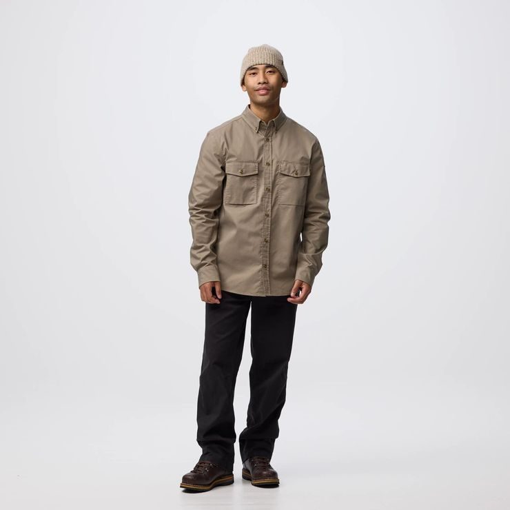 FJÄLLRÄVEN Övik G-1000 Shirt LS M Suede Brown