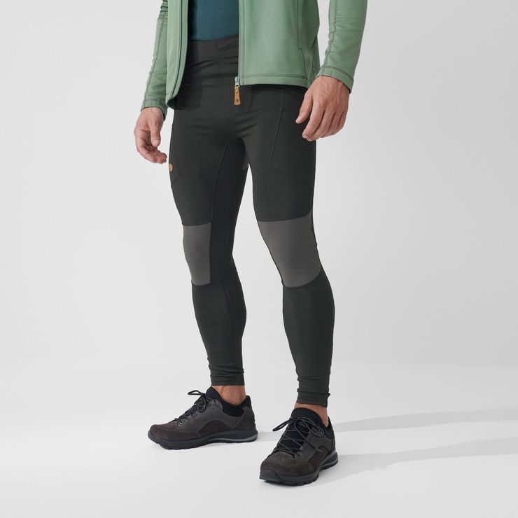 FJÄLLRÄVEN Abisko Trekking Tights Pro M Black-Iron Grey