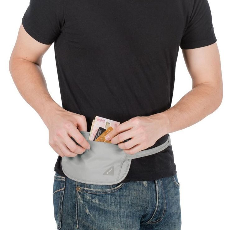 PACSAFE X100 WAIST WALLET neutral grey