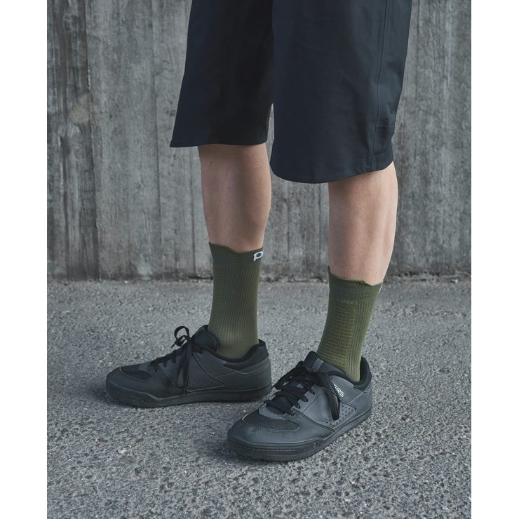 POC Lithe MTB Sock Mid Epidote Green