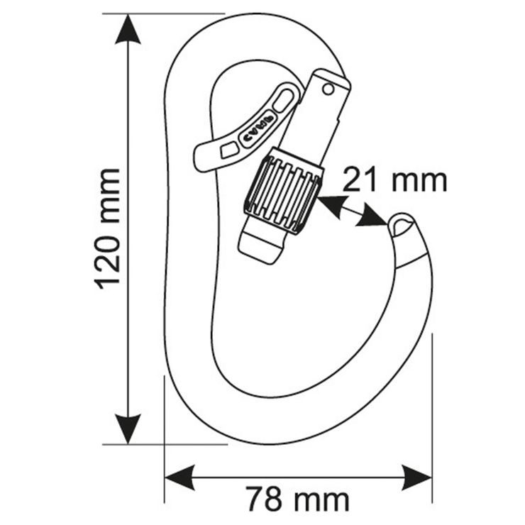 CAMP Atom Belay Lock; gun metal