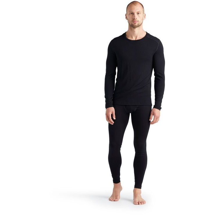 ICEBREAKER MEN 260 TECH LS CREWE, BLACK