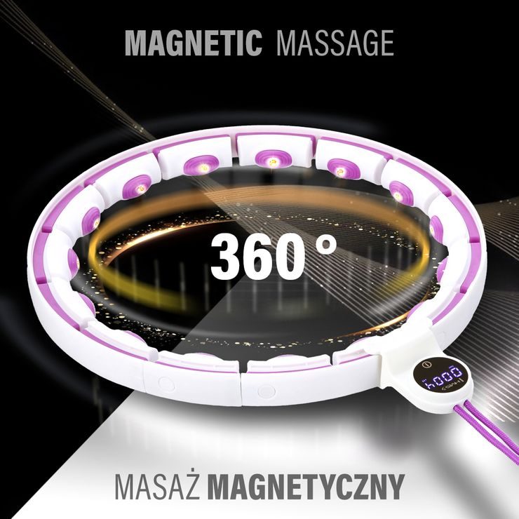 HMS HHM17 se závažím, magnety a počítadlem bílá/fialová