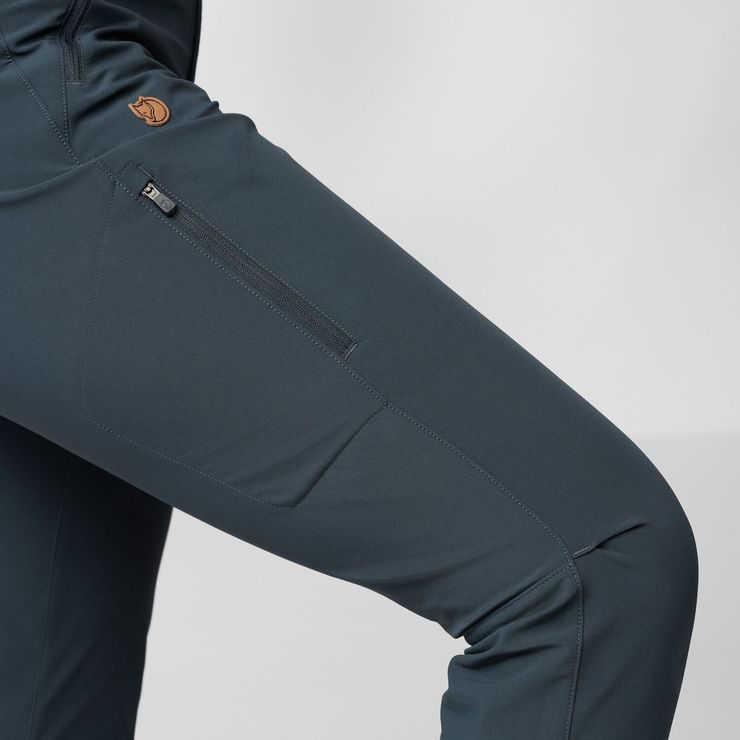 FJÄLLRÄVEN Abisko Trail Stretch Trousers W Suede Brown