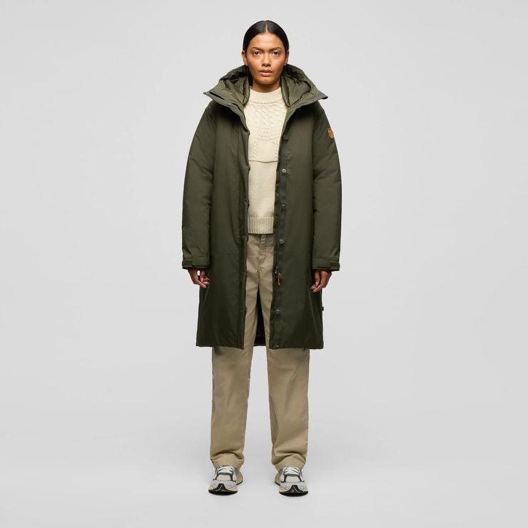 FJÄLLRÄVEN Övik GTX Padded Parka W Deep Forest