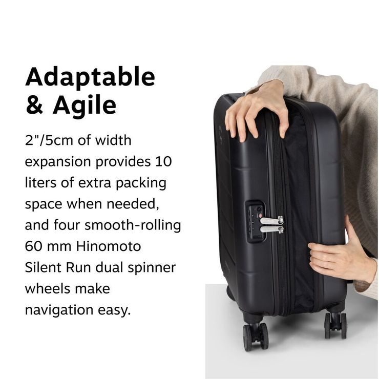 OSPREY Ozone Hardside Expandable 34+10L Carry-On Black