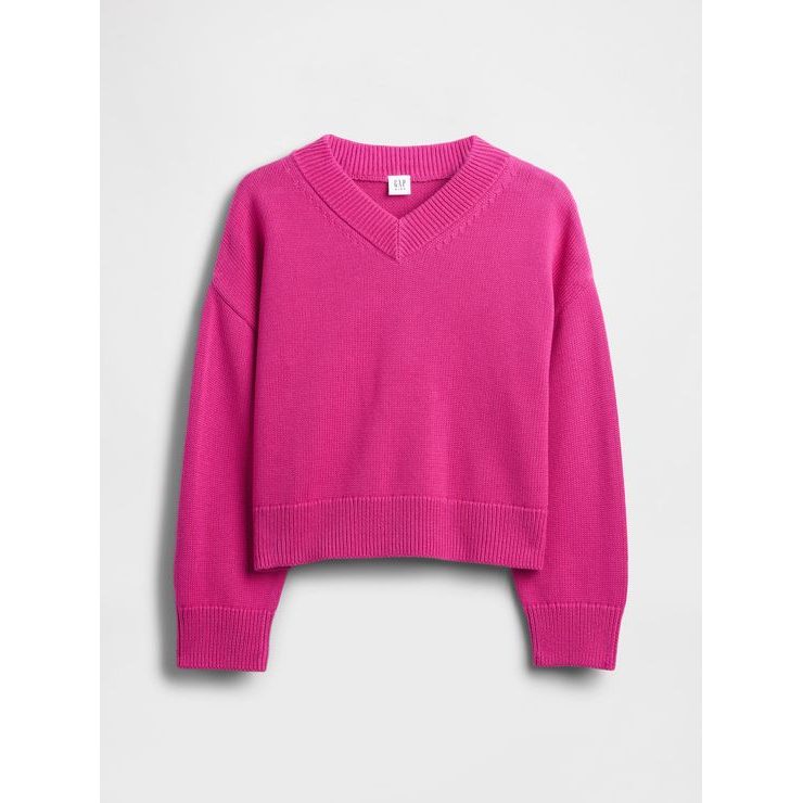 GAP 817666-03 Dětský oversize svetr Růžová